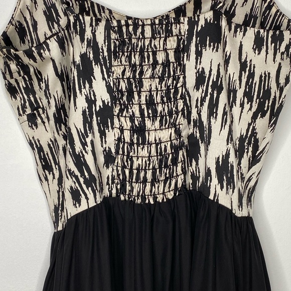 Bec & Em Black & White Silk Party Dress Size XS - Picture 5 of 12